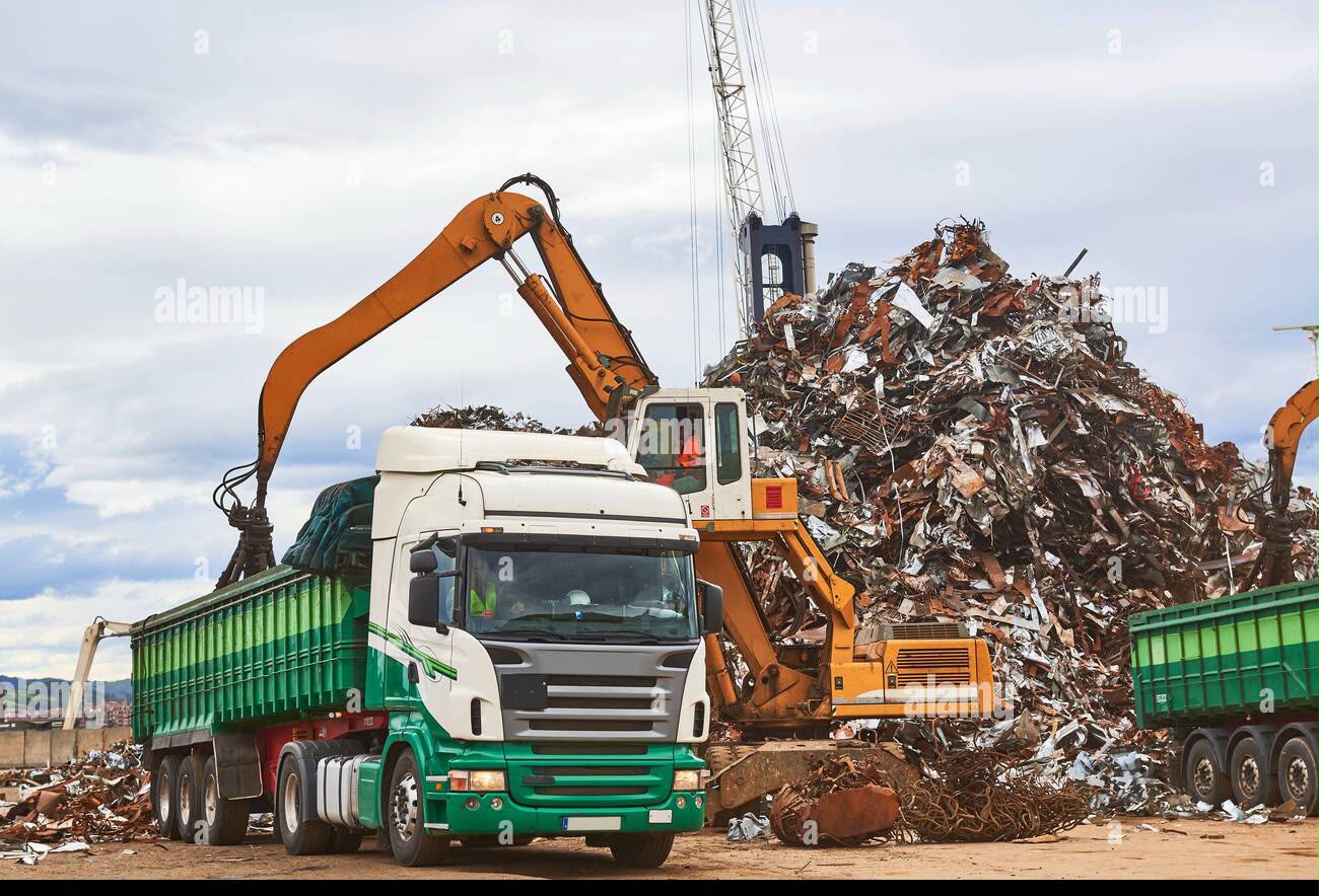 Demolition and scrap handling — industrial scrap
